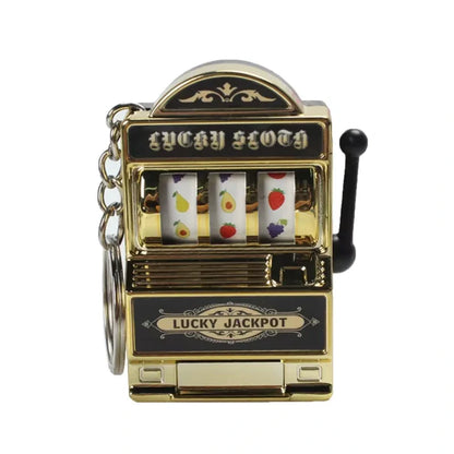 Mini Slot Machine Keychain – Lucky Charm and Fun Casino Pendant