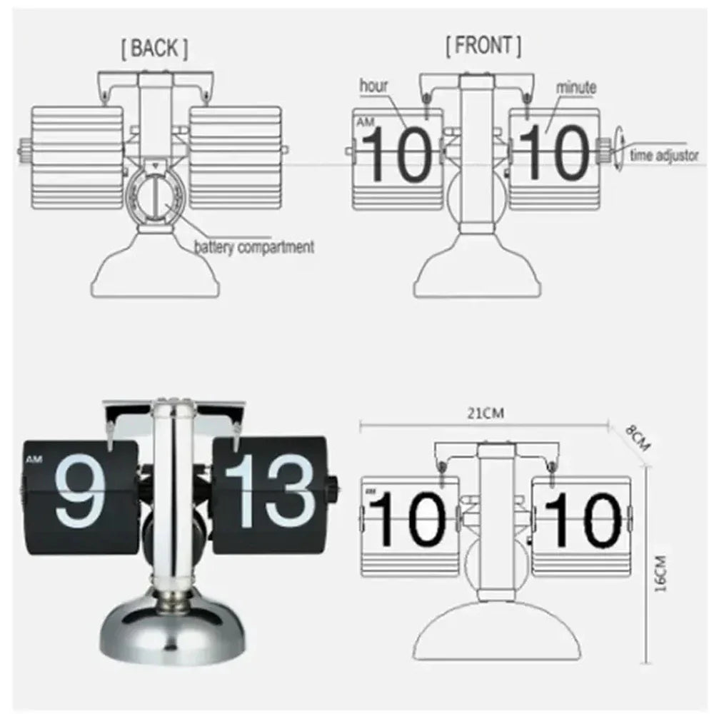 Retro Automatic Flip Clock - Smart Shop (Online Store for wise shoppers) 