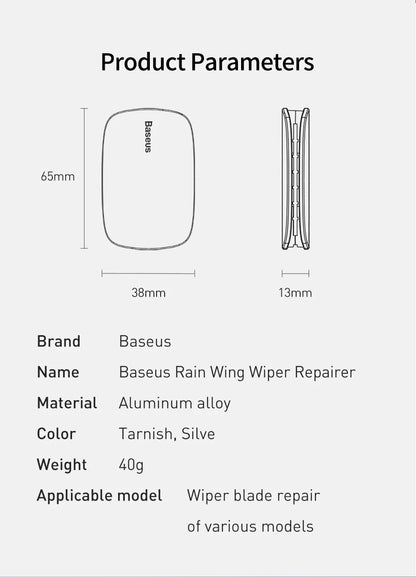 Universal Windshield Wiper Blade Refurbisher - Scratch Repair Tool