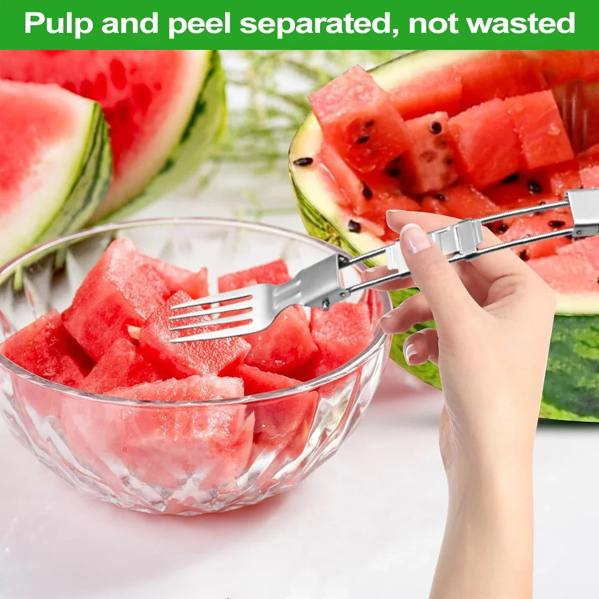 Foldable 2 In 1 Stainless Steel Fruit Slicer - Smart Shop (Online Store for wise shoppers) 