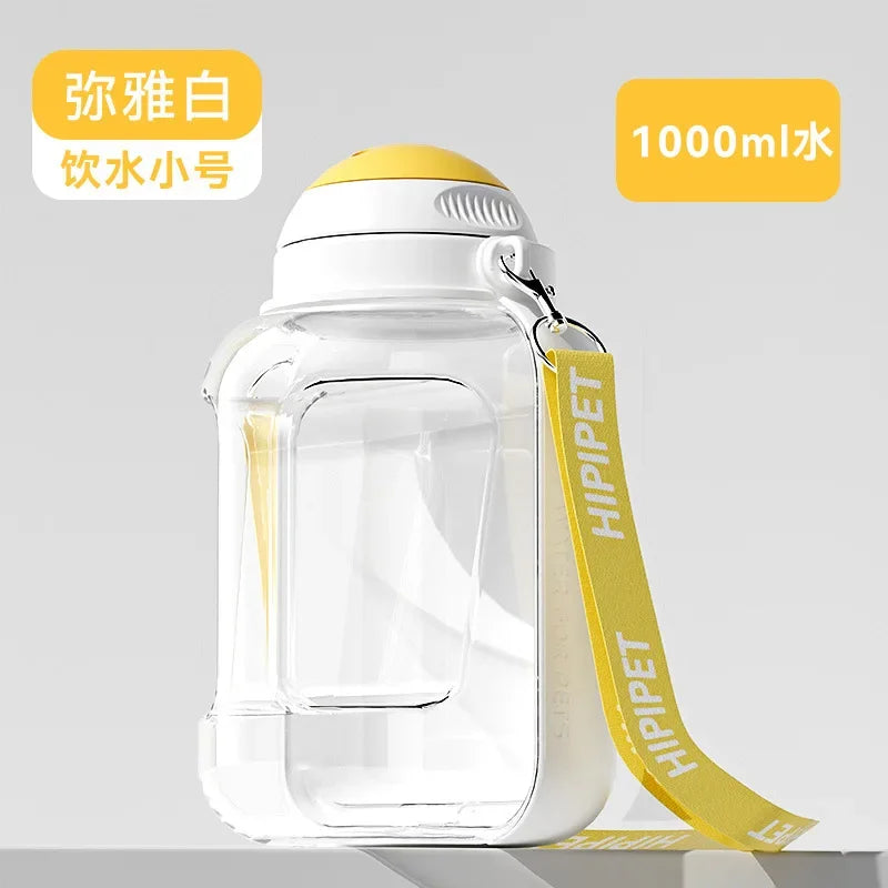 2-in-1 Portable Dog Water and Food Dispenser Bottle