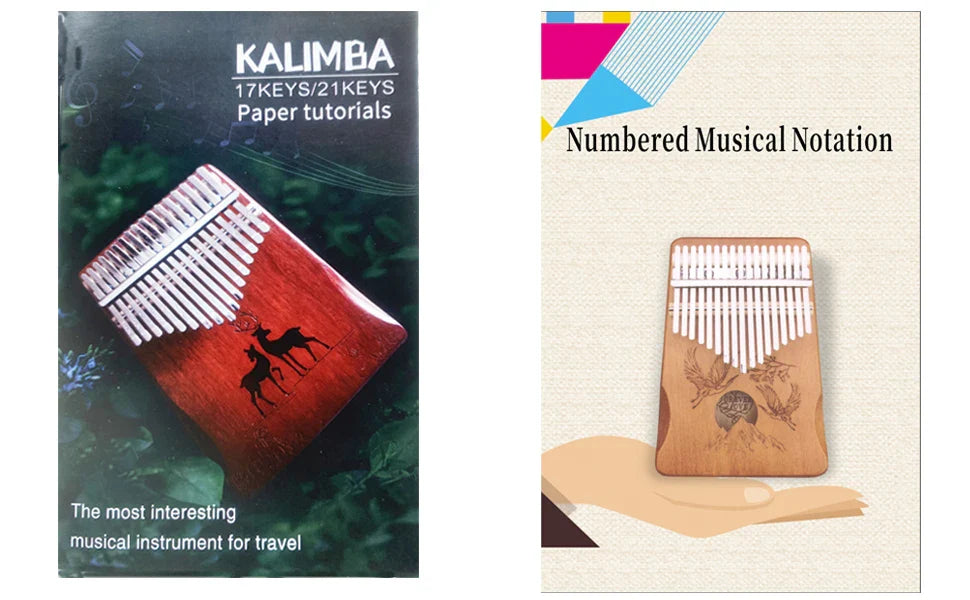 17-Key & 21-Key Kalimba Thumb Piano - Premium Laser Engraved Finger Piano Kit