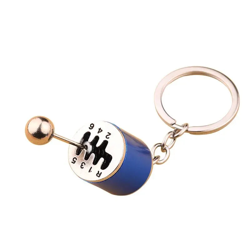 Six-Speed Gear Shift Car Keychain Pendant