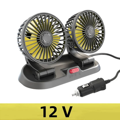 Portable Dual Head Car Air Cooling Fan - Smart Shop (Online Store for wise shoppers) 