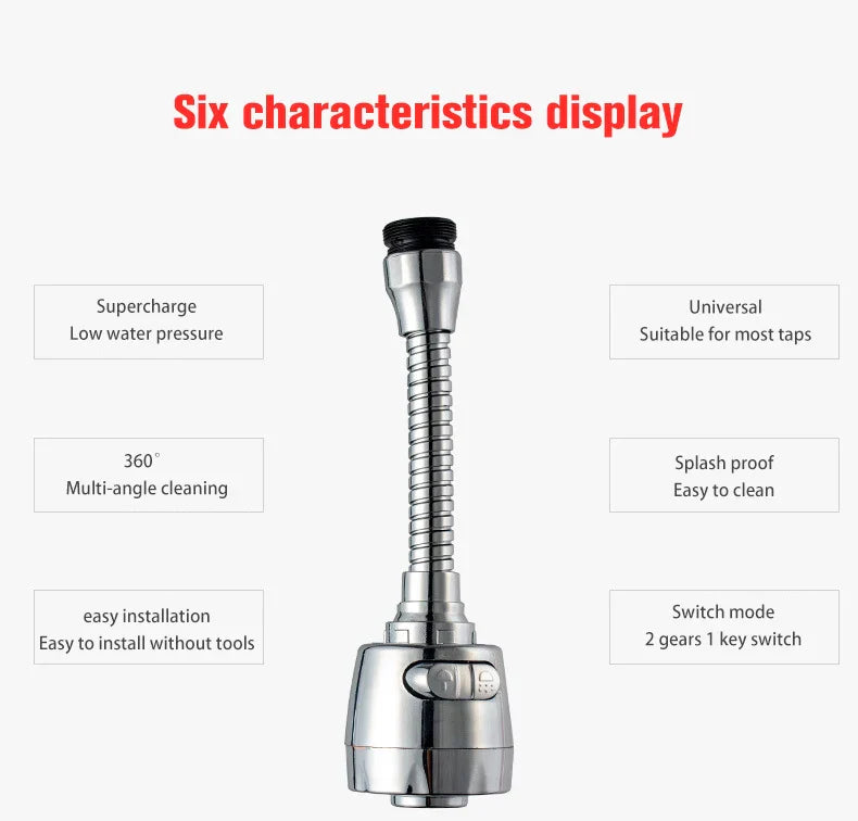 360 Degree Rotatable High Pressure Faucet - Smart Shop (Online Store for wise shoppers) 