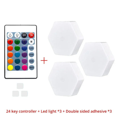 Touch Sensor RGB LED Hexagon Lamp - Smart Shop (Online Store for wise shoppers) 