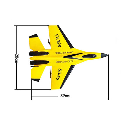 SU-35 RC Model Fighter Jet with LED Lights