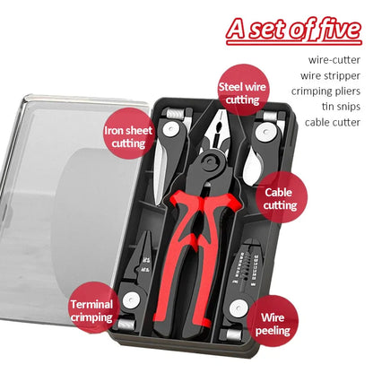 5-in-1 Multifunctional Pliers Set with Interchangeable Heads