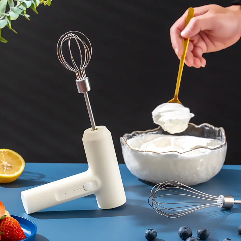 Portable 3-Speed Electric Hand Mixer - Egg Beater & Baking Tool