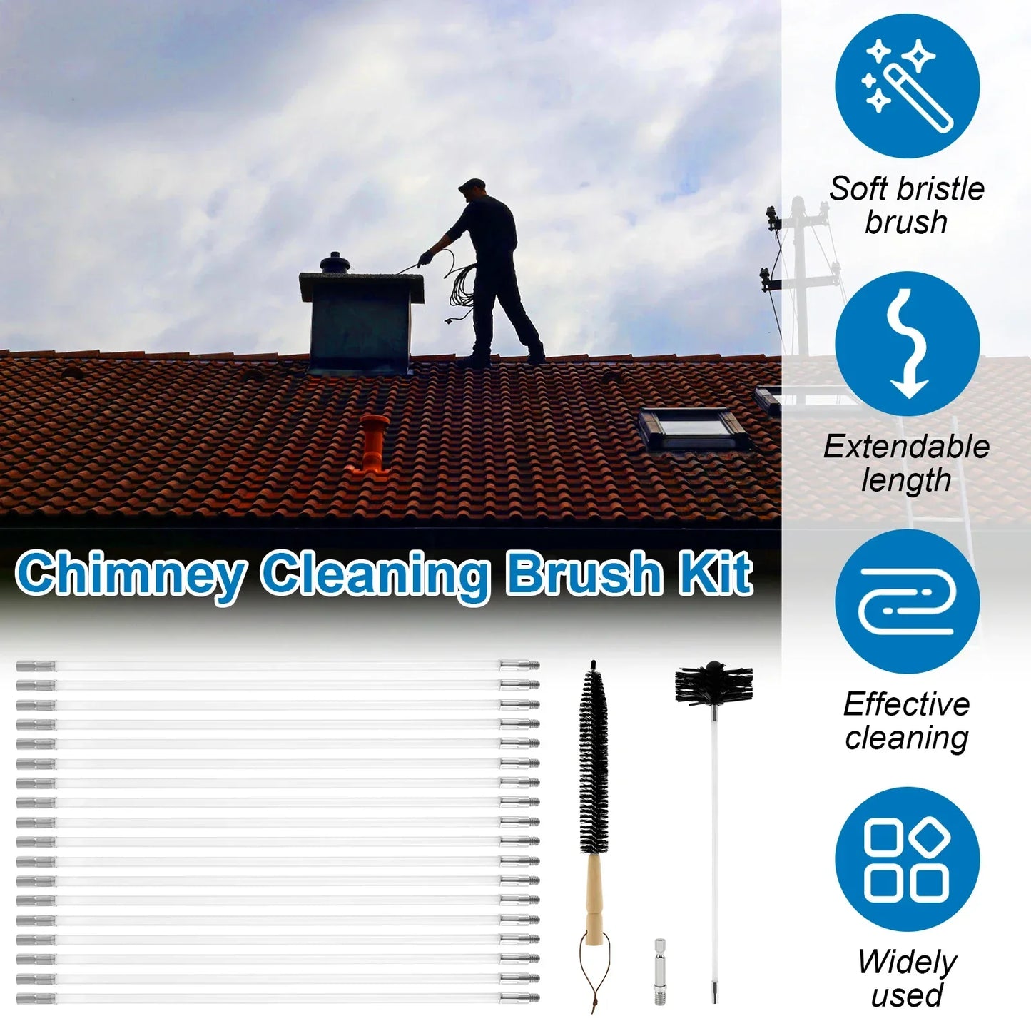 Chimney Cleaning Brush Kit - Smart Shop (Online Store for wise shoppers) 