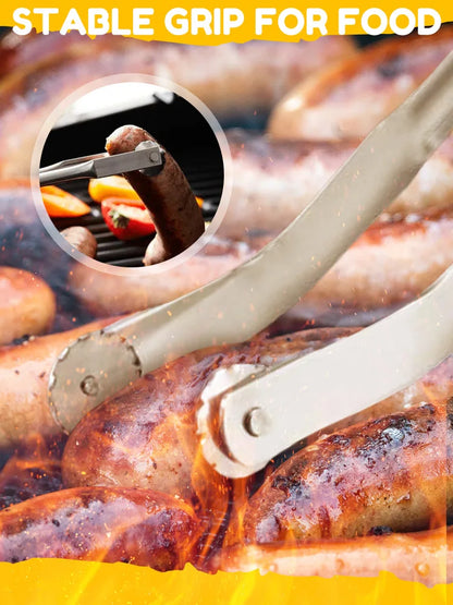 BBQ Sausage Turning Tongs - Professional-Grade Grilling Tool for Perfectly Cooked Meats