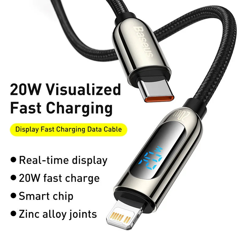 Digital Display Fast Charging Data Cable - Smart Shop (Online Store for wise shoppers) 