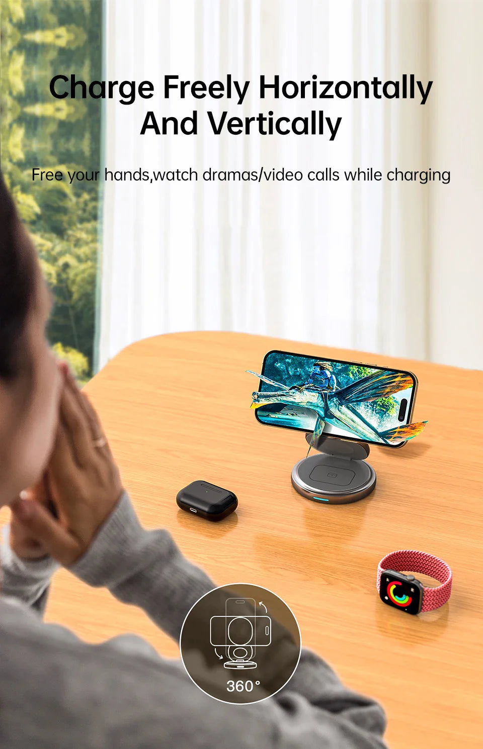 3 in 1 Foldable Magnetic Wireless Charger - Smart Shop (Online Store for wise shoppers) 