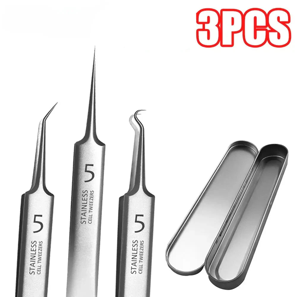 Stainless Steel Blackhead Remover Tool - 3Pcs Set - Smart Shop (Online Store for wise shoppers) 