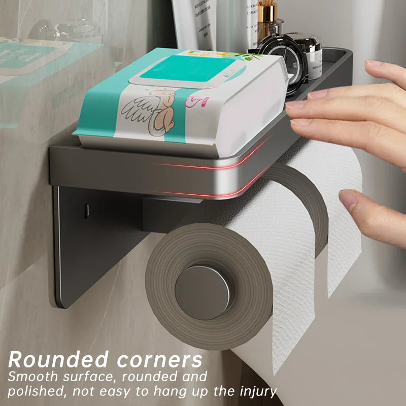 Wall-Mounted Aluminum Alloy Tissue holder - Smart Shop (Online Store for wise shoppers) 