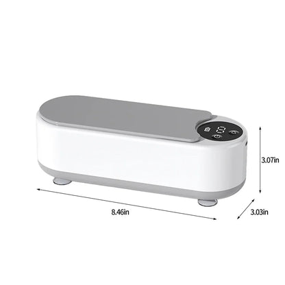 Portable 450ml Ultrasonic Cleaner for Jewelry, Glasses, and Makeup Brushes