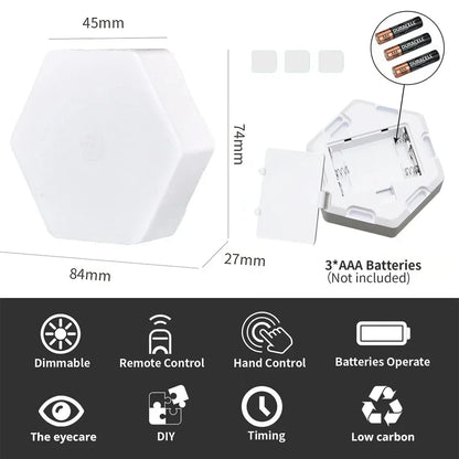 Touch Sensor RGB LED Hexagon Lamp - Smart Shop (Online Store for wise shoppers) 