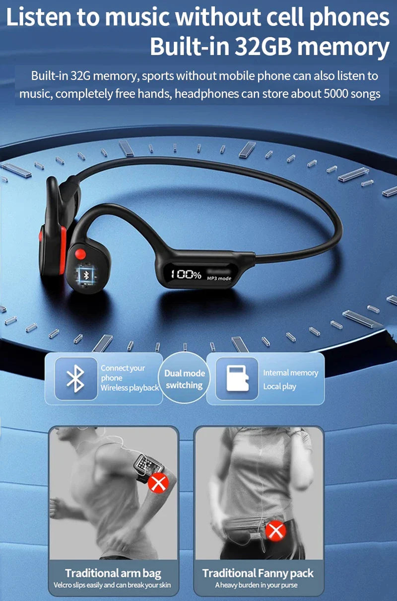 Bone Conduction Bluetooth Wireless Headset - Smart Shop (Online Store for wise shoppers) 