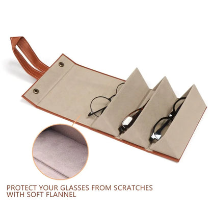 Foldable Leather Sunglasses Case - Smart Shop (Online Store for wise shoppers) 