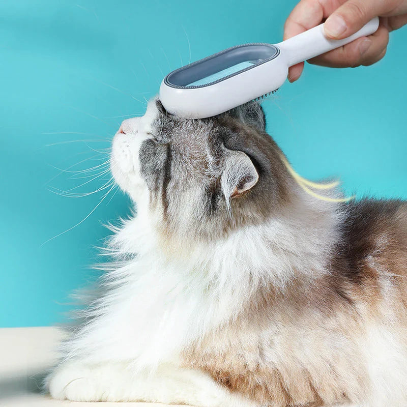 Double-Sided Pet Hair Removal Grooming Brush for Cats and Dogs