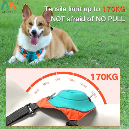 No-Pull Retractable Dog Harness with Auto-Stop Leash