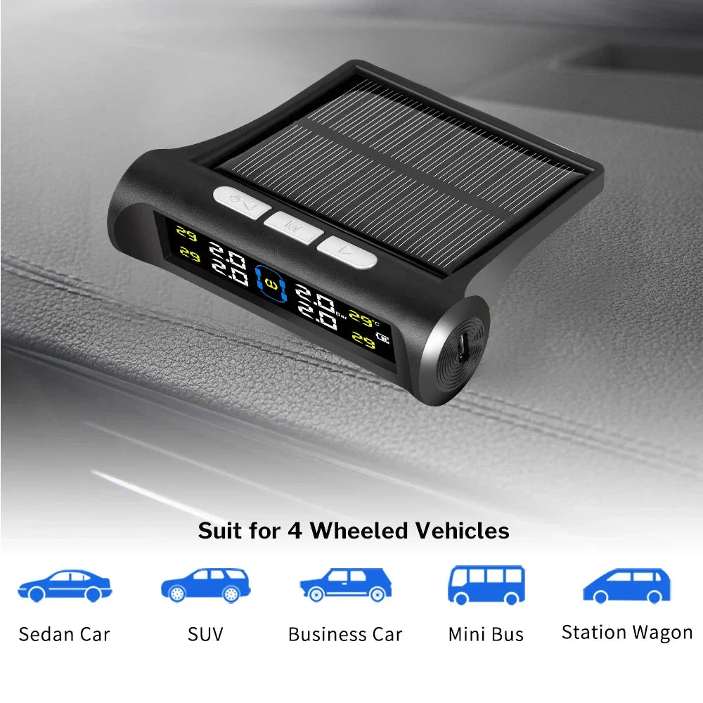 Solar Automobile Tire Pressure Monitoring Gauge - Smart Shop (Online Store for wise shoppers) 