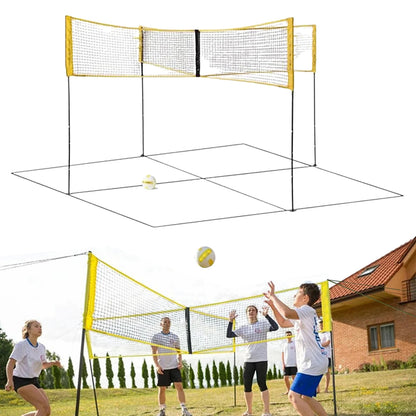 4-Way Square Volleyball Net Set - Smart Shop (Online Store for wise shoppers) 