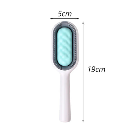 Double-Sided Pet Hair Removal Grooming Brush for Cats and Dogs