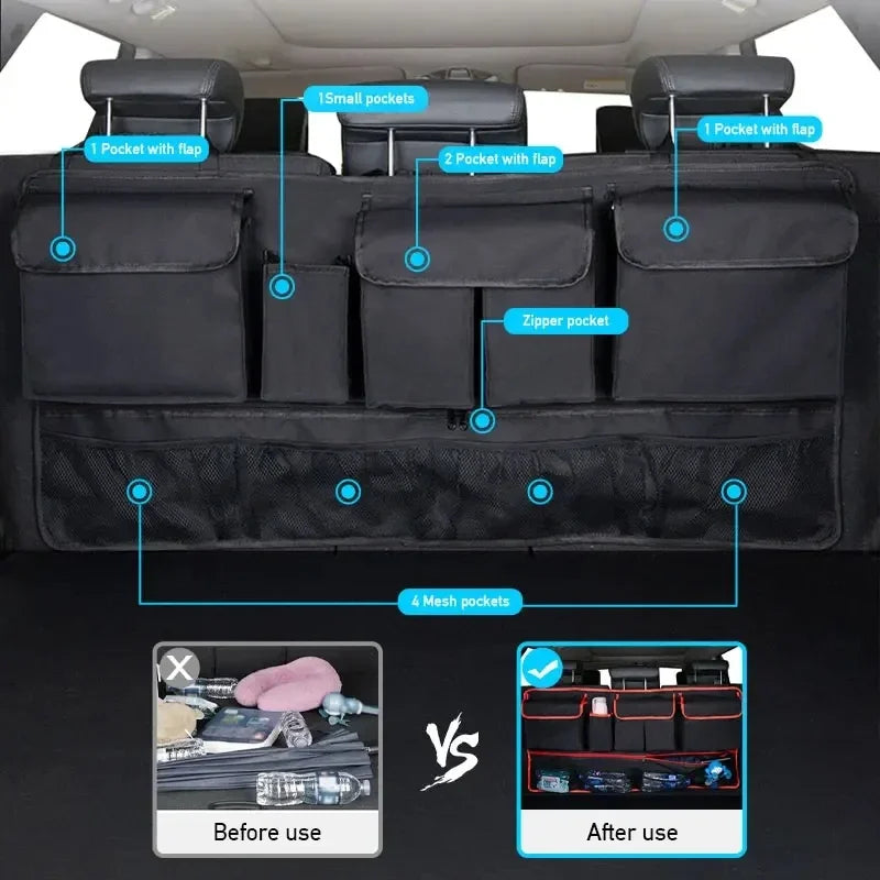 Waterproof 9-Pocket Car Trunk Hanging Organizer