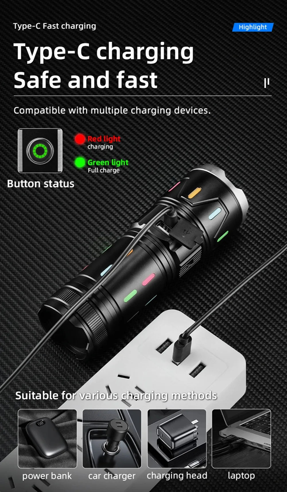 High Power LED Flashlight - Smart Shop (Online Store for wise shoppers) 