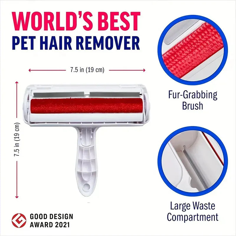 Reusable Pet Hair Roller Remover - Eco-Friendly and Efficient