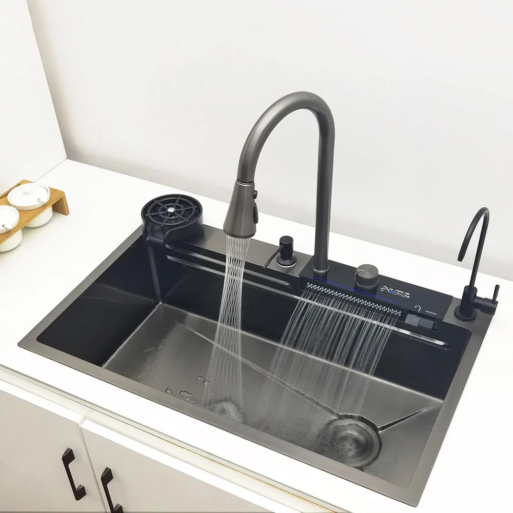 Stainless Steel Multifunction Waterfall Kitchen Sink - Smart Shop (Online Store for wise shoppers) 