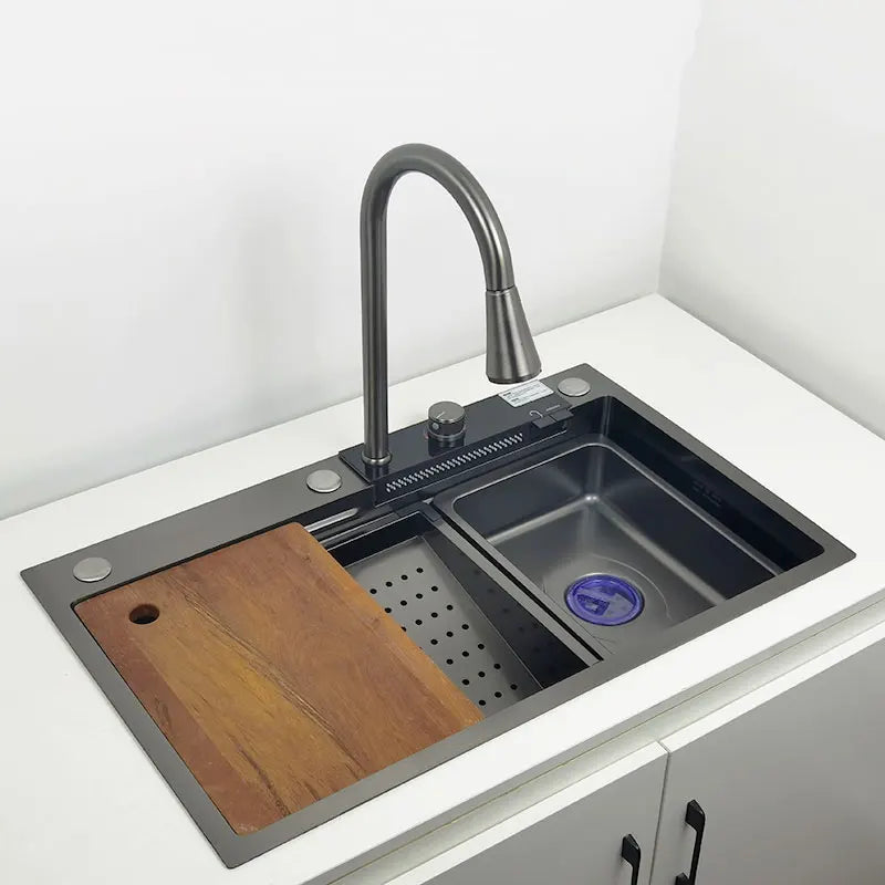 Stainless Steel Multifunction Waterfall Kitchen Sink - Smart Shop (Online Store for wise shoppers) 