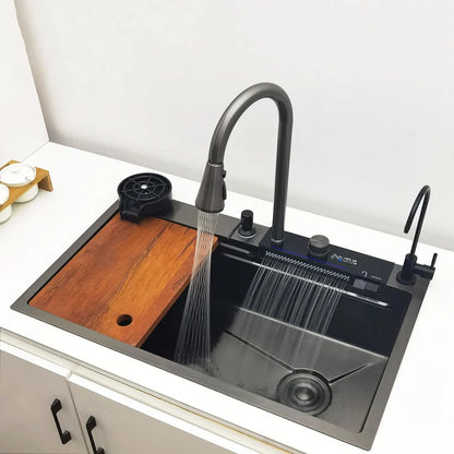 Stainless Steel Multifunction Waterfall Kitchen Sink - Smart Shop (Online Store for wise shoppers) 