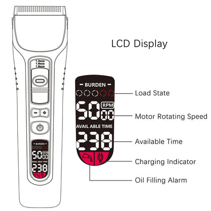 Professional LCD Inclined Hair Trimmer - Smart Shop (Online Store for wise shoppers) 