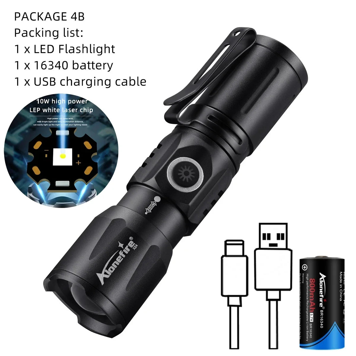 Ultra Bright USB Telescopic Zoom Flashlight - Smart Shop (Online Store for wise shoppers) 