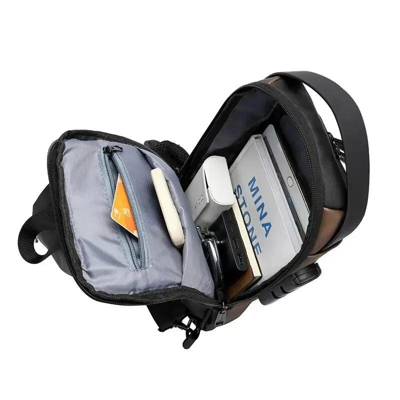 Waterproof Chest Bag with USB Charging Interface - Smart Shop (Online Store for wise shoppers) 