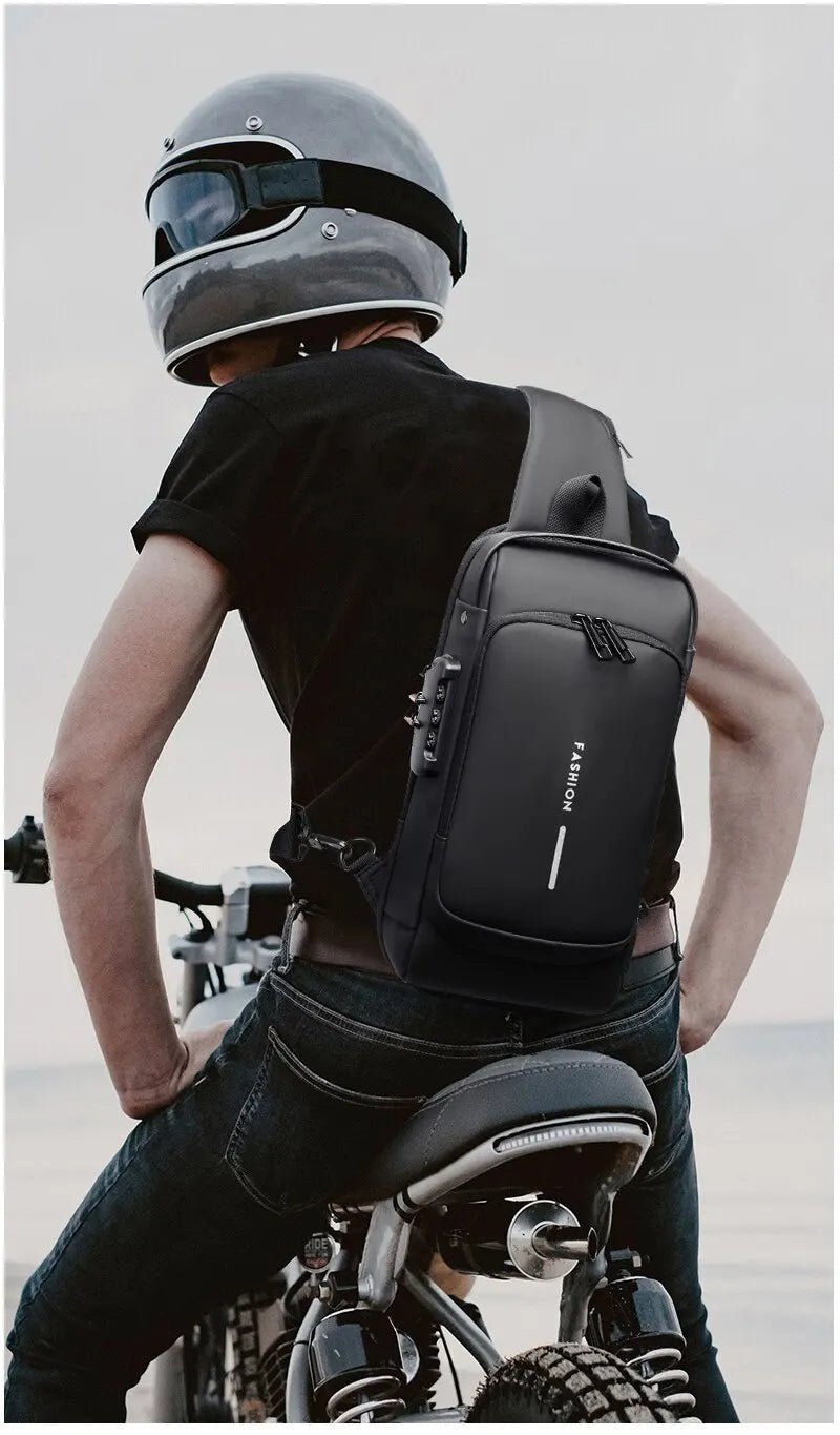 Waterproof Chest Bag with USB Charging Interface - Smart Shop (Online Store for wise shoppers) 