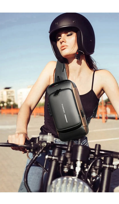 Waterproof Chest Bag with USB Charging Interface - Smart Shop (Online Store for wise shoppers) 