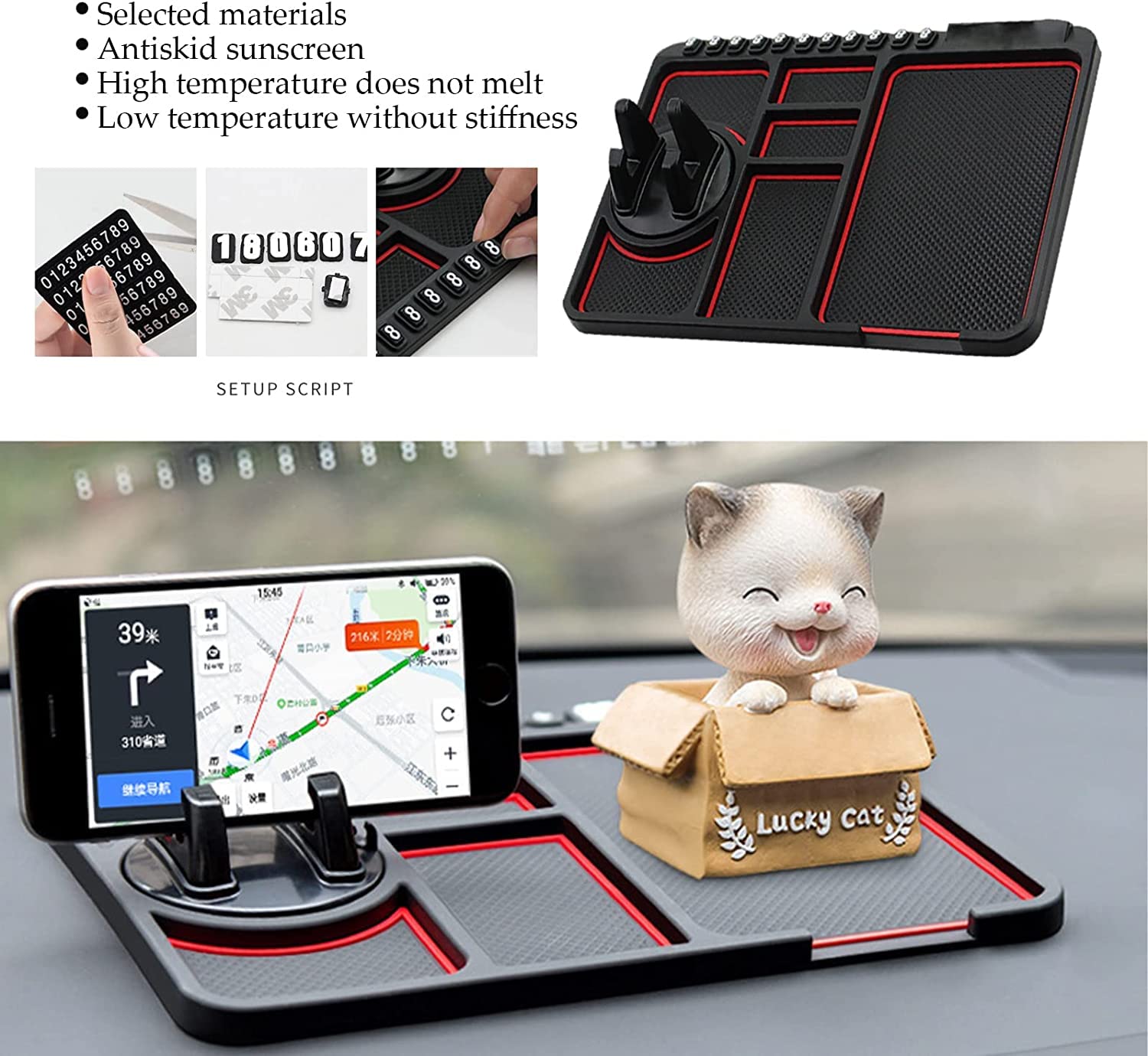 Anti Slip Mobile Holder For Car Dashboard - Smart Shop (Online Store for wise shoppers) 