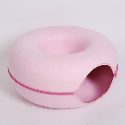 Donut-Shaped Cat Bed