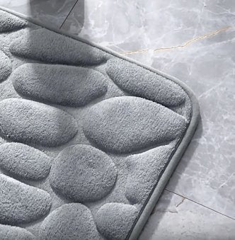 Water-Absorbent Pebble Bath Rug