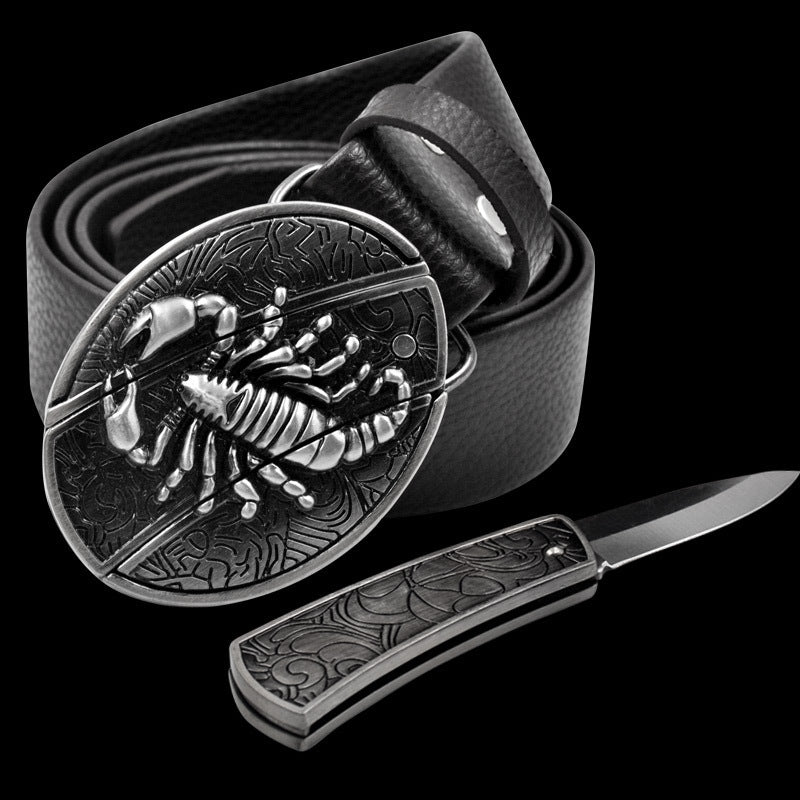 Self-defense Belt With a Hidden Knife