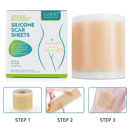 ELAIMEI™ Medical Soft Silicone Gel Tape for Scar Removal (1.6” x 60”） - Smart Shop (Online Store for wise shoppers) )