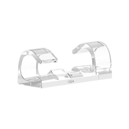 Transparent Adhesive Cable Clips (Set of 20)