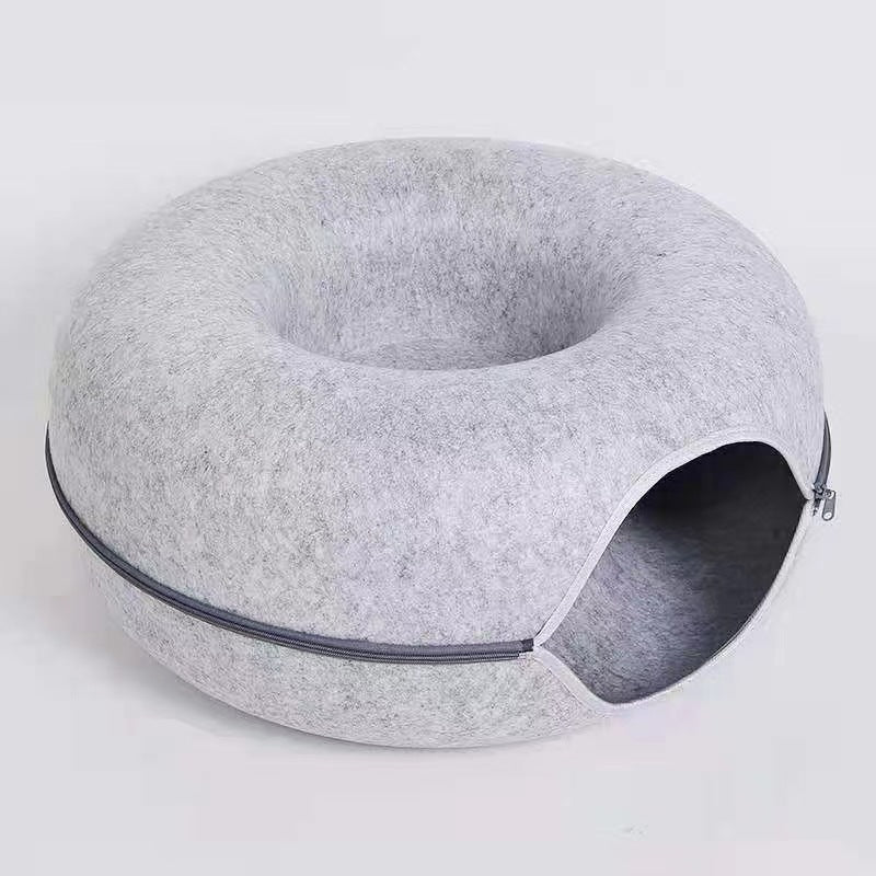 Donut-Shaped Cat Bed