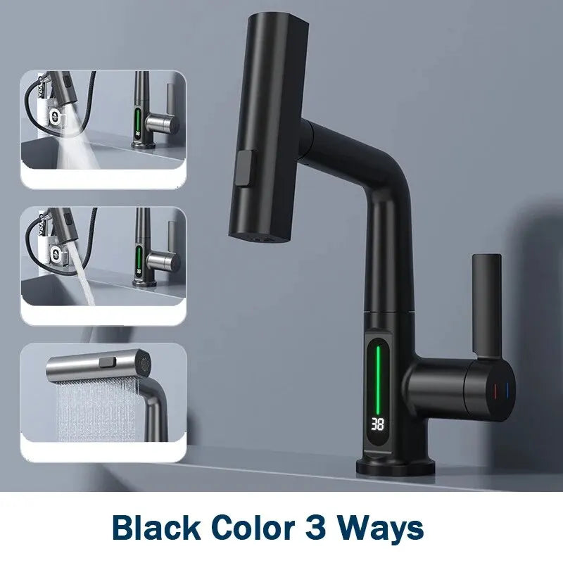 Multifunctional Digital Display Pull-out Faucet - Smart Shop (Online Store for wise shoppers) 