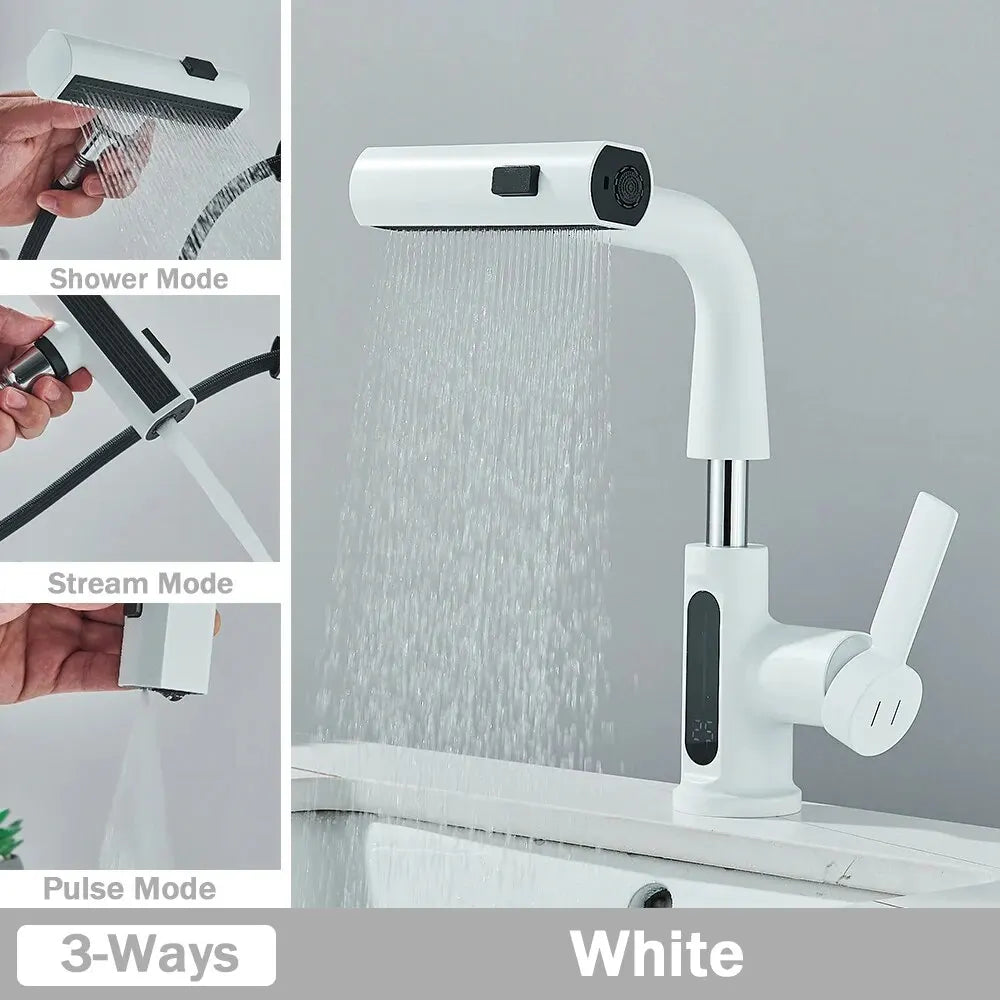 Multifunctional Digital Display Pull-out Faucet - Smart Shop (Online Store for wise shoppers) 