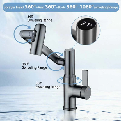 SmartFlow Intelligent Faucet With a Digital Display