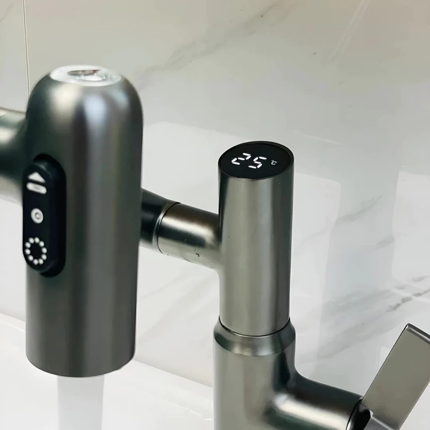 SmartFlow Intelligent Faucet With a Digital Display